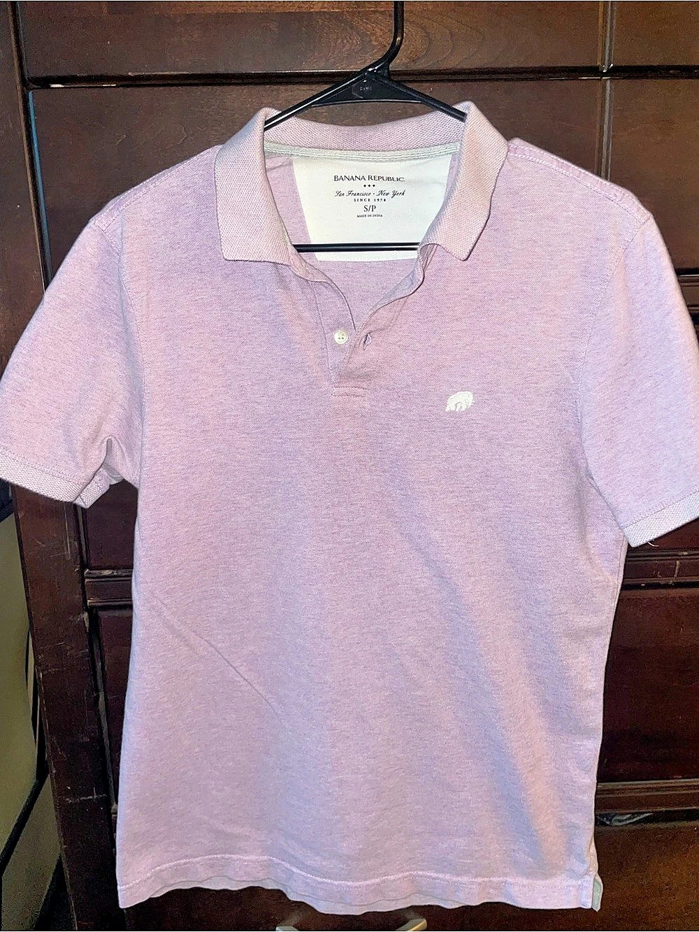 Banana Republic Pink Polo Shirt Size Small